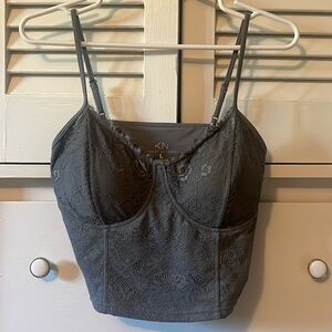 Klassy Network Lace Corset Brami (Crop)